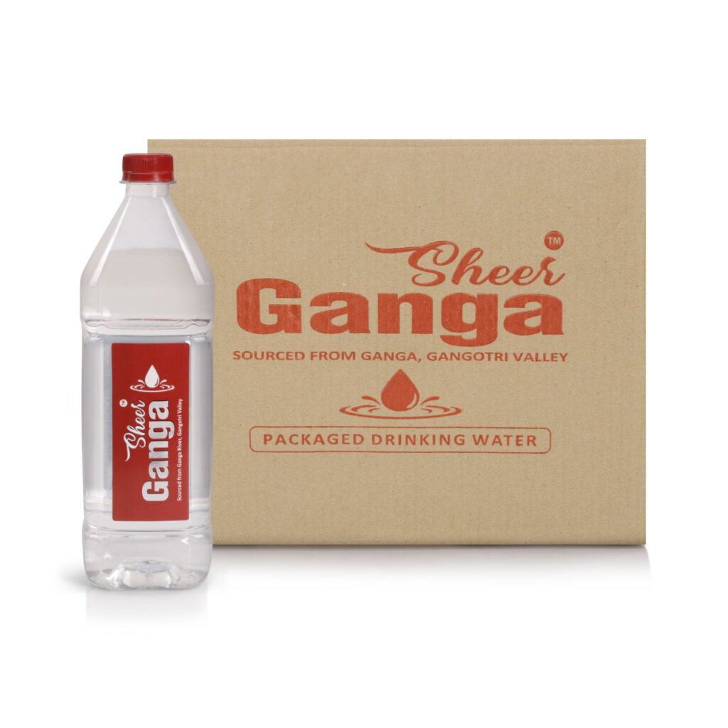 Sheer Ganga The Natural Mineral Water 1 LTR, (One carton - 12 bottles
